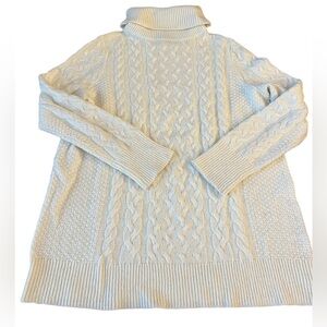 Halogen cream turtleneck sweater size M